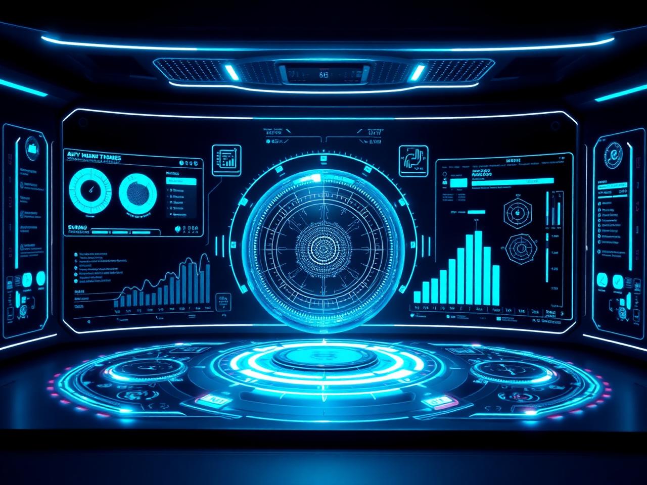 Holographic AI agents workspace